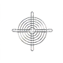 80 Meter Square (mm²) Fan Size, Nickel-Chrome Plating Surface Treatment, and Inlet Side, Outlet Side Type Finger Guard 80 Meter Square (mm²) Fan Size, Nickel-Chrome Plating Surface Treatment, and Inlet Side, Outlet Side Type Finger Guard